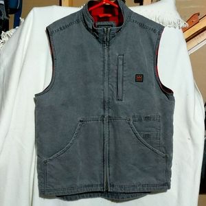Walls canvas work vest with flannel lining.